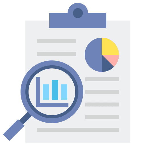 Data analysis bar chart statistics report data analysis icon