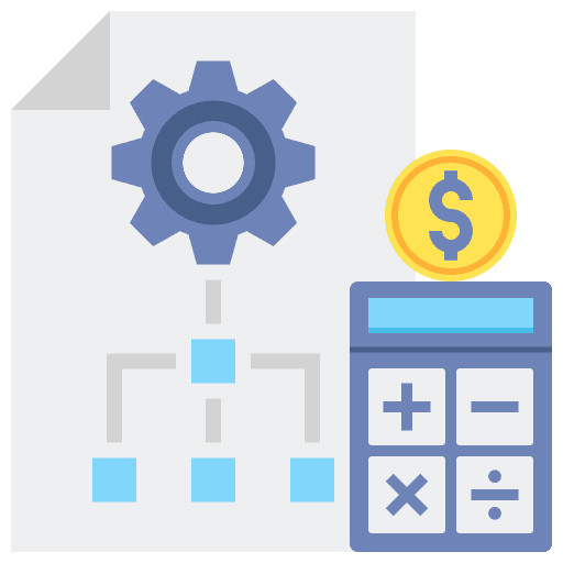 Principle economy accounting management icon