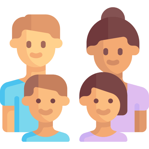 Family couple parents mother icon