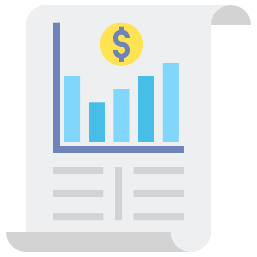 Financial statements dollar stock financial statements icon