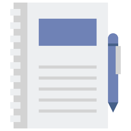 Journal book communications finances entry icon
