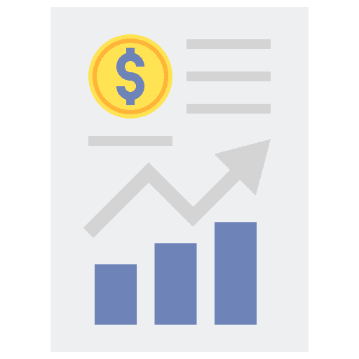Margin budget margin administration icon