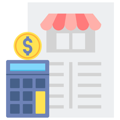 Small financial accounting budget icon