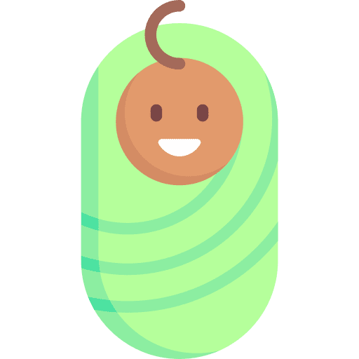 Baby healthcare and medical people baby boy icon