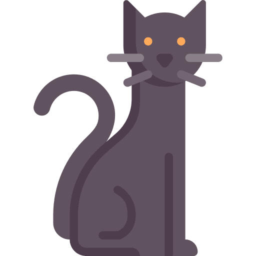 Cat spooky fear cat icon