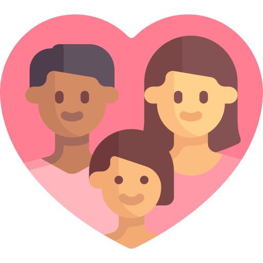 Heart shape love user icon