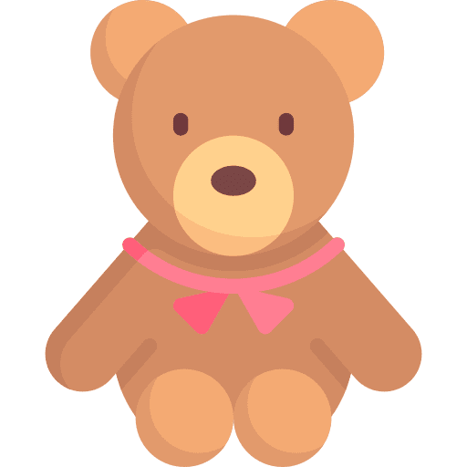 Teddy bear teddy bear toy kid and baby icon
