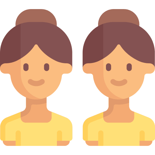 Twins sisterhood sisters child icon