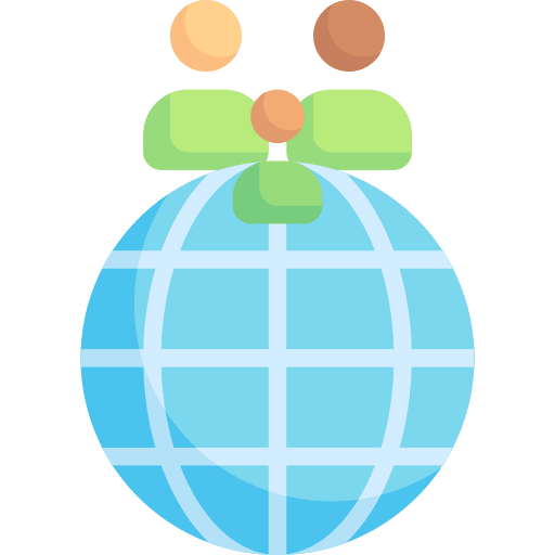 World child culture family icon