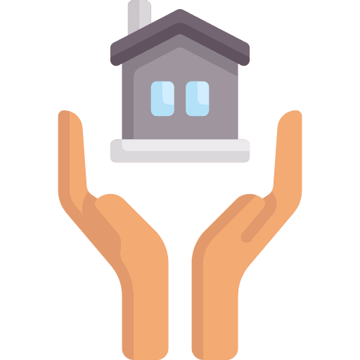 Hands hands house affordable icon