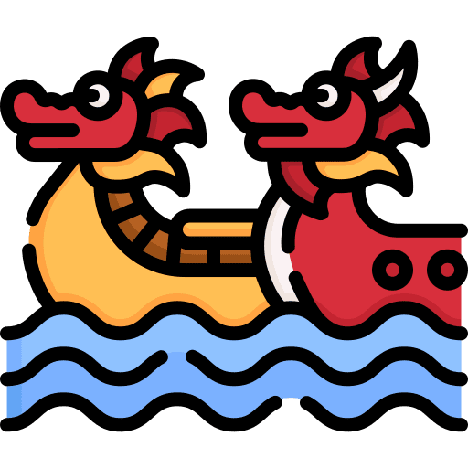 Boat race traditional dragon boat sports and competition icon