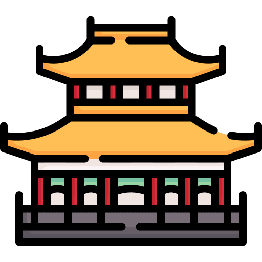 Chinese temple asia china icon