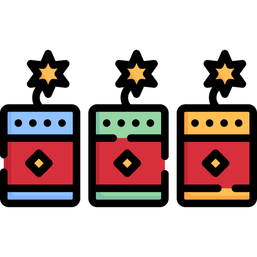 Fireworks fireworks rocket birthday and party icon Fireworks fireworks rocket birthday and party icon