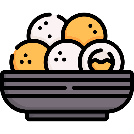 Jian dui sesame ball pastry asian icon Jian dui sesame ball pastry asian icon