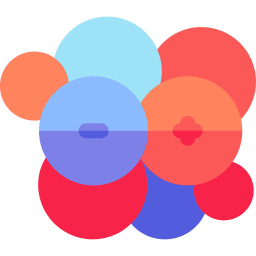 Nucleus education bond neutrons icon