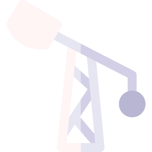 Petroleum machine oil derrick lift icon