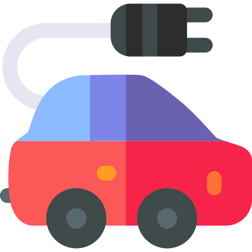 Electric car renewable technology electronics icon Electric car renewable technology electronics icon