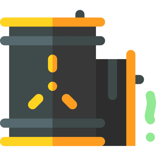 Toxic waste industry toxic radioactivity icon Toxic waste industry toxic radioactivity icon