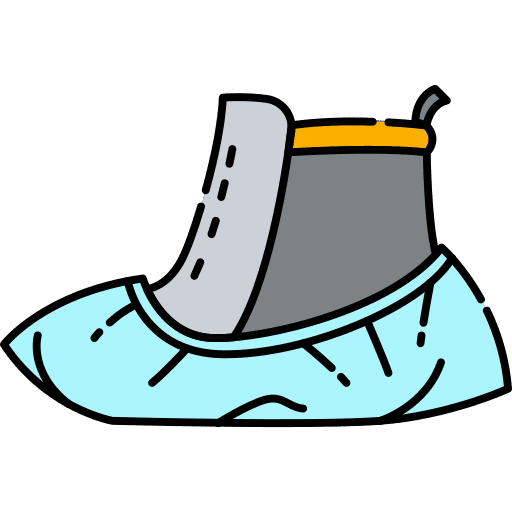 Safety security cover shoe icon