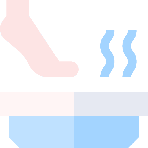 Hot tub foot wellness steam icon