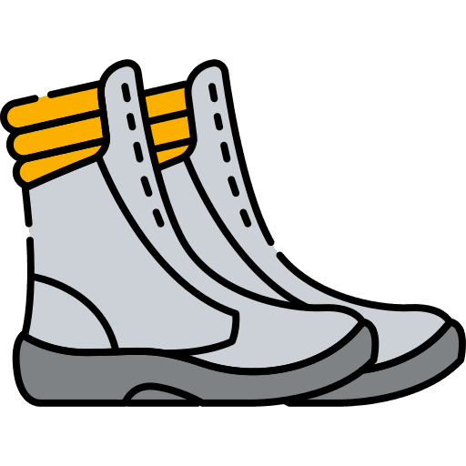 Safety fashion footwear security icon