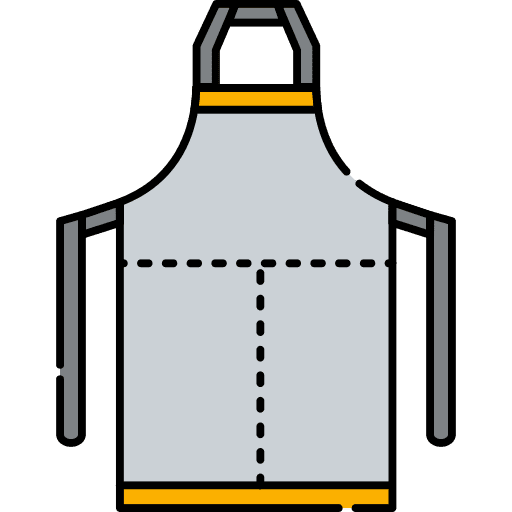 Safety protection uniform apron icon Safety protection uniform apron icon