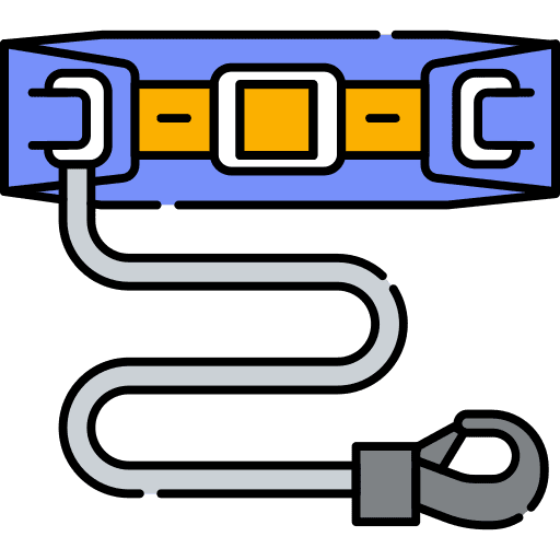 Safety sports and competition security climbing equipment icon