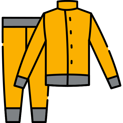 Safety suit security cloth icon