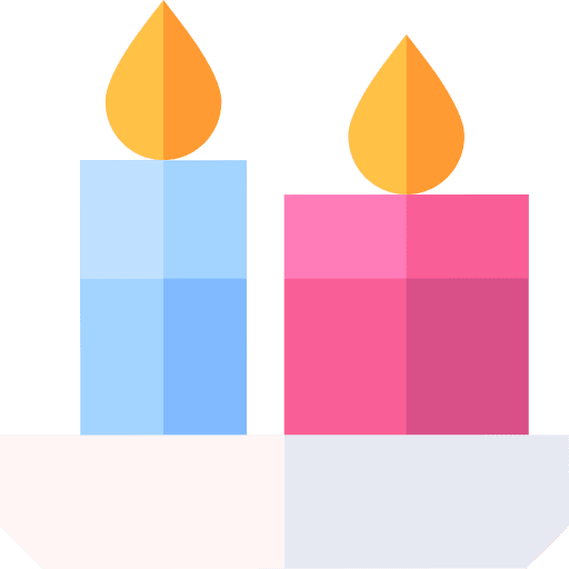 Candles fire illumination candles icon