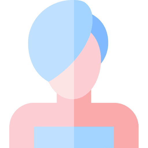 Head towel avatar wellness woman icon