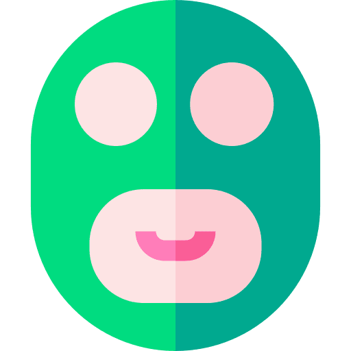 Facial mask grooming beauty treatment icon
