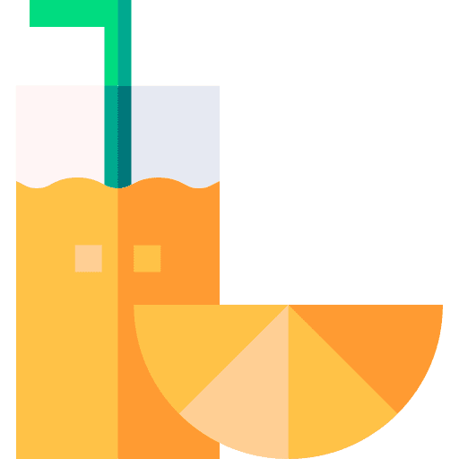 Orange juice orange juice straw food and restaurant icon