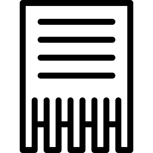 Shredder document get rid delete icon Shredder document get rid delete icon