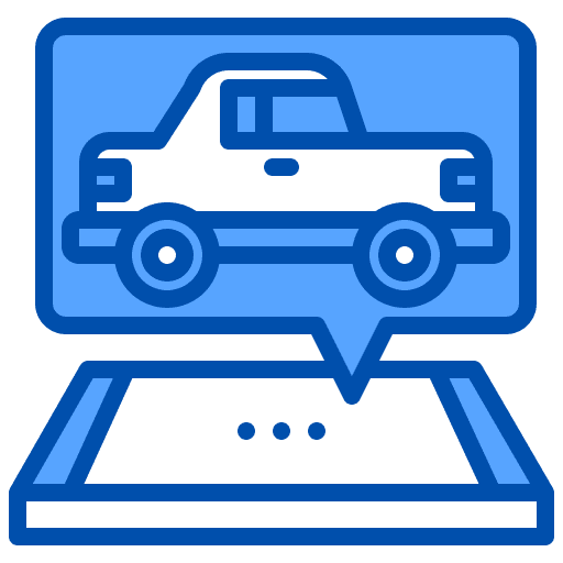 Car taxi uber mobile icon