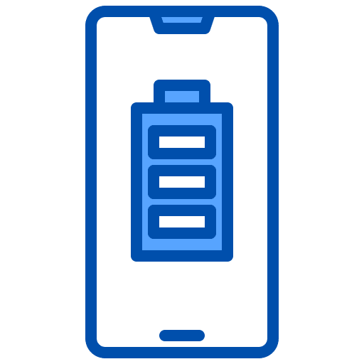 Battery cellphone telephone smartphone icon