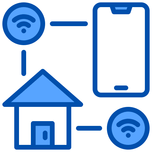 Internet of things smartphone smarthome electronics icon Internet of things smartphone smarthome electronics icon