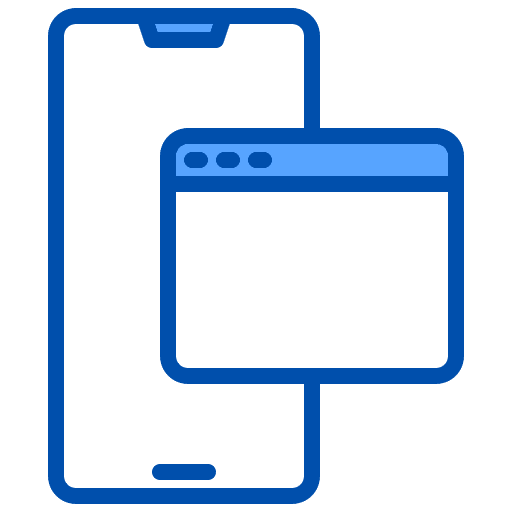 Browser internet electronics smartphone icon Browser internet electronics smartphone icon