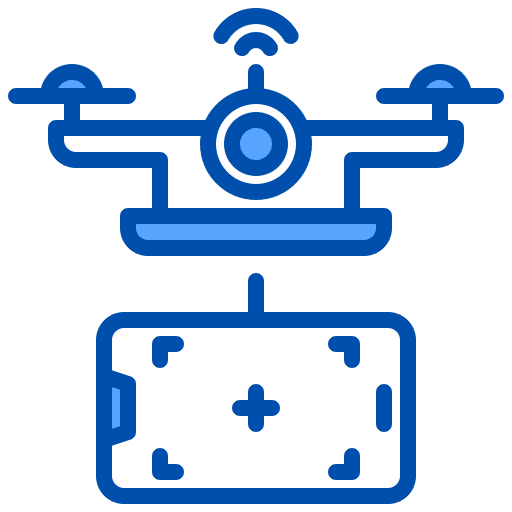 Drone revolution drone innovation icon Drone revolution drone innovation icon