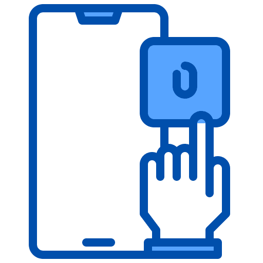 Finger scan fingerprint mobile phone smartphone icon Finger scan fingerprint mobile phone smartphone icon