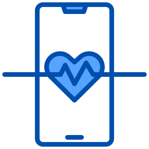 Heart rate heart rate smartphone fitness app icon Heart rate heart rate smartphone fitness app icon