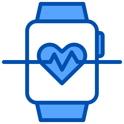 Heart rate smartwatch heart rate beats icon Heart rate smartwatch heart rate beats icon
