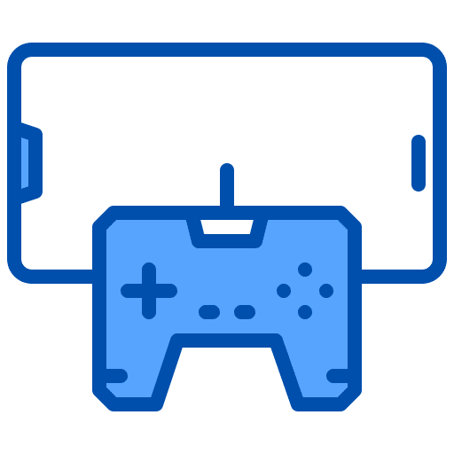 Joystick smartphone game technology icon Joystick smartphone game technology icon