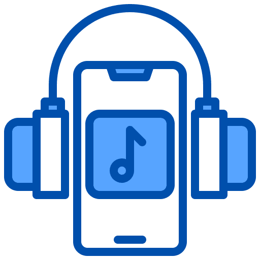 Music smartphone music headphone icon Music smartphone music headphone icon
