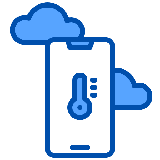 Weather electronic weather telephone icon Weather electronic weather telephone icon