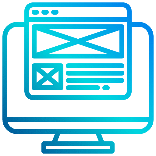 Website graphic design browser website icon