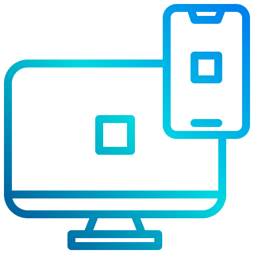Computer responsive art and design mobilephone icon Computer responsive art and design mobilephone icon