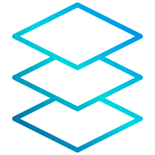 Layer graphic design interfaces layer icon