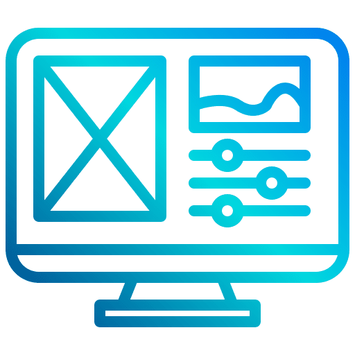 Photo edit photography postproduction art and design icon