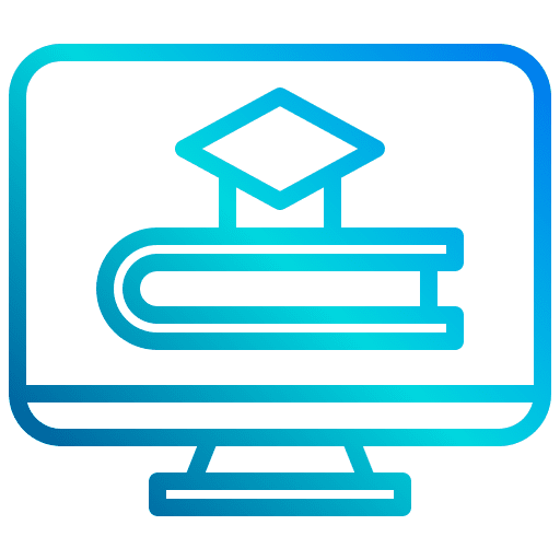 Education school computer design icon Education school computer design icon