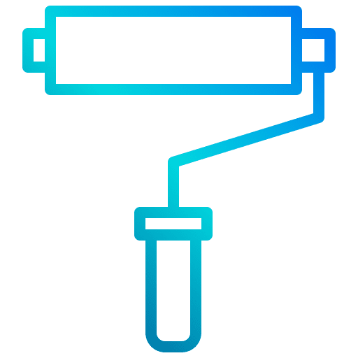 Paint roller paint graphics art and design icon Paint roller paint graphics art and design icon